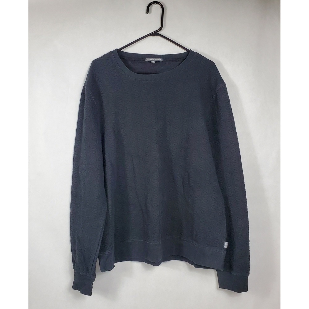 Threads 4 Thought Womens XL Black Geometric Quilted Crewneck Sweatshirt TM21209